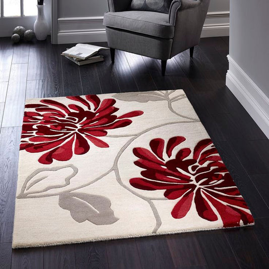 Pearl Vitara Handmade Tufted Wool Carpet - Floorshot