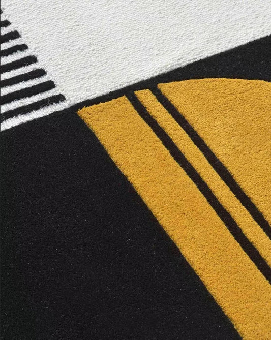 Alkaline Boult Handmade Tufted Wool Carpet - CloseUp