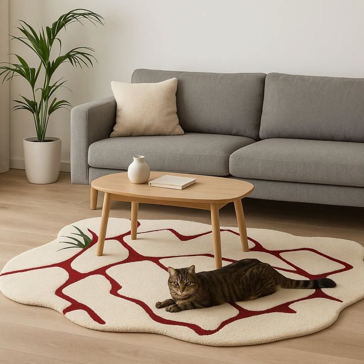 Vietnam Fusion Handmade Tufted Irregular Shaped Wool Carpet - Floorshot