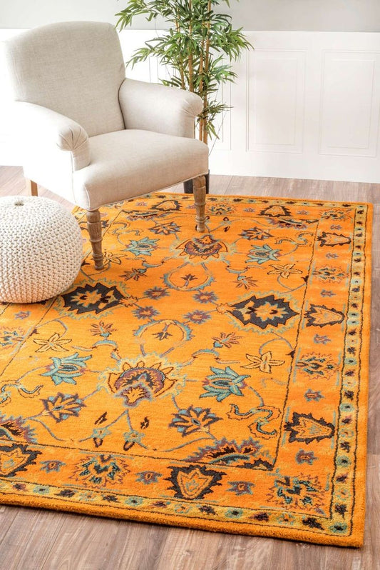 Slate Birch Handmade Tufted Wool Carpet - Floorshot