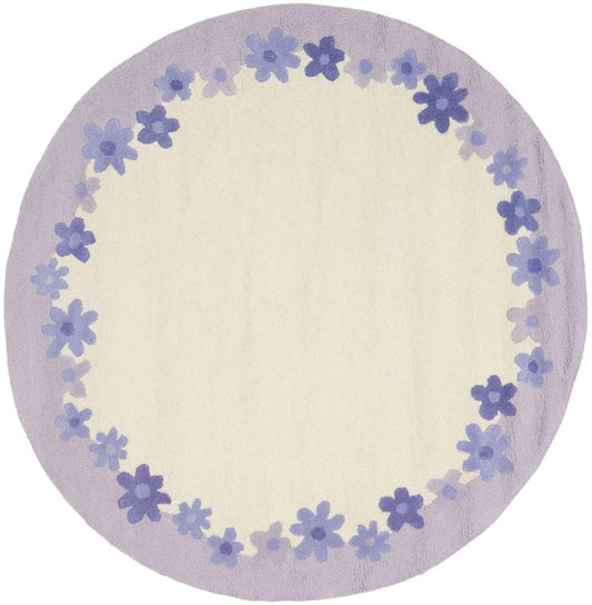 Orbit Twist Handmade Tufted Round Wool Carpet - Headshot