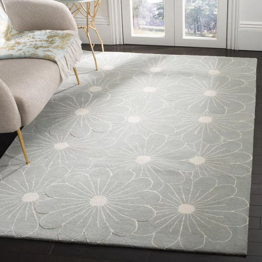 Jade Stone Handmade Tufted Wool Carpet - Floorshot