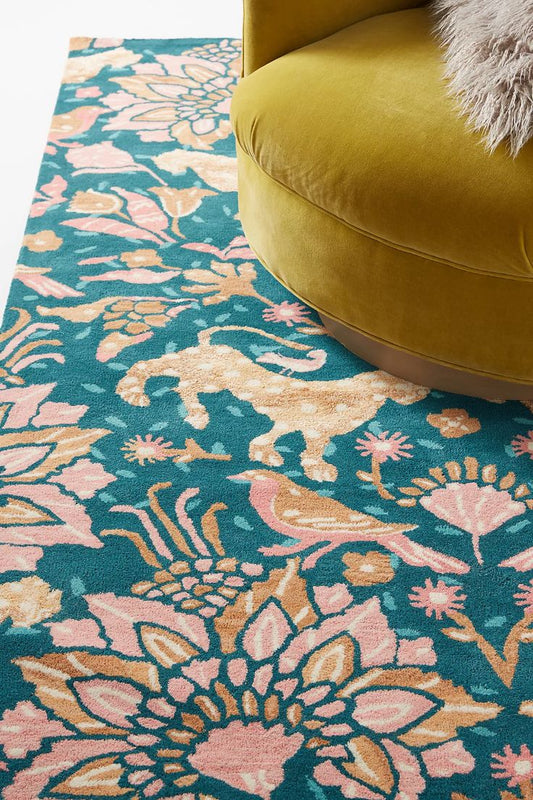 Pastel Dream Handmade Tufted Wool Carpet - Floorshot