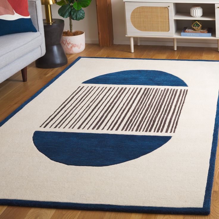 Tranquil Sparkle Handmade Tufted Wool Carpet - Floorshot