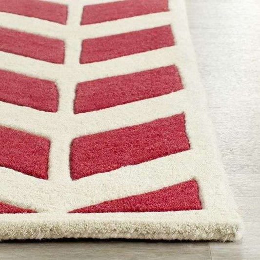 Heritage Geometric Handmade Tufted Runner Wool Carpet