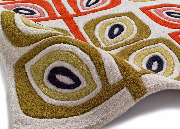 Canvas Ripple Handmade Tufted Wool Carpet - Corner