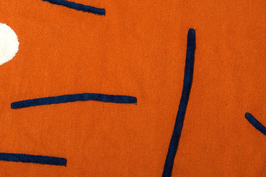 Felix Flat Accents Handmade Tufted Wool Carpet - CloseUp