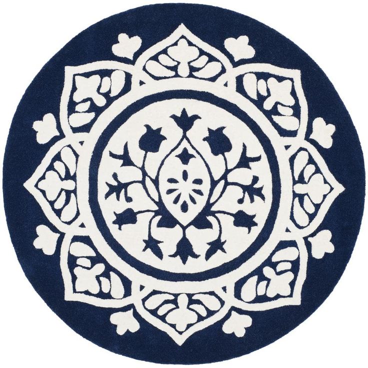 Cedar Stone Handmade Tufted Round Wool Carpet - Headshot