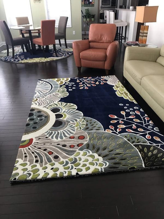 Marble Flicker Handmade Tufted Wool Carpet - Floorshot