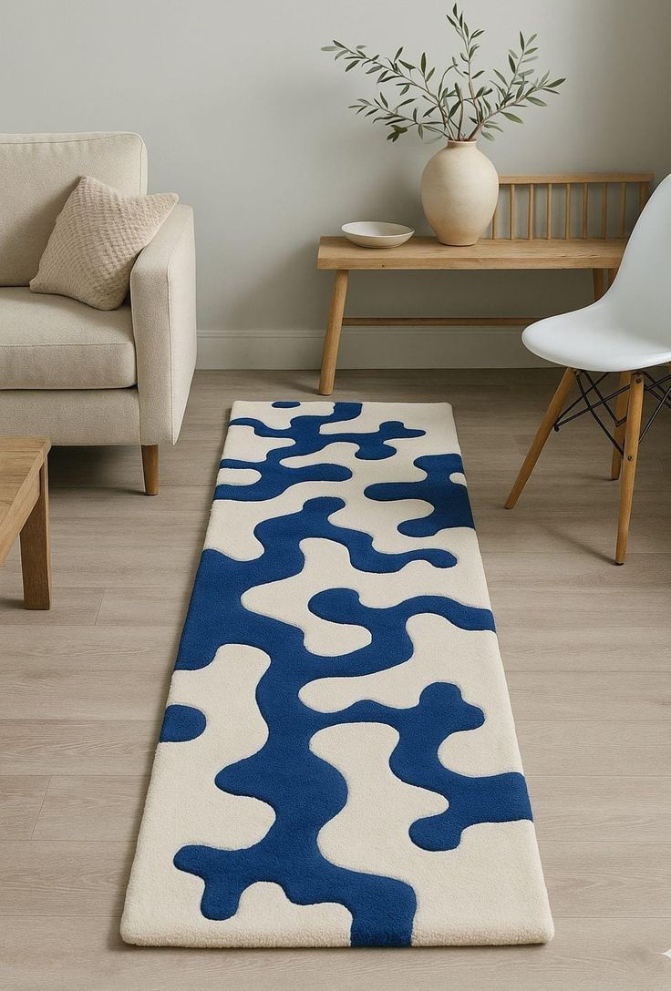 Wersile Frigma Handmade Tufted Runner Wool Carpet