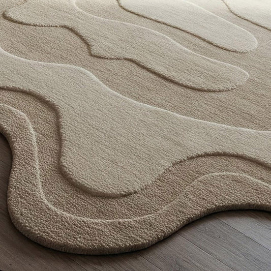 Hermani Gloster Handmade Tufted Irregular Shaped Wool Carpet