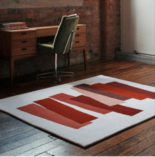 Joseph Albers Handmade Tufted Wool Carpet