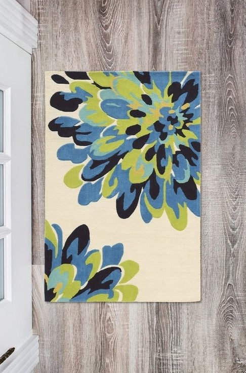 Blossom Shade Handmade Tufted Wool Carpet - Floorshot