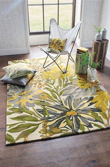 Glowing Sway Handmade Tufted Wool Carpet - Floorshot