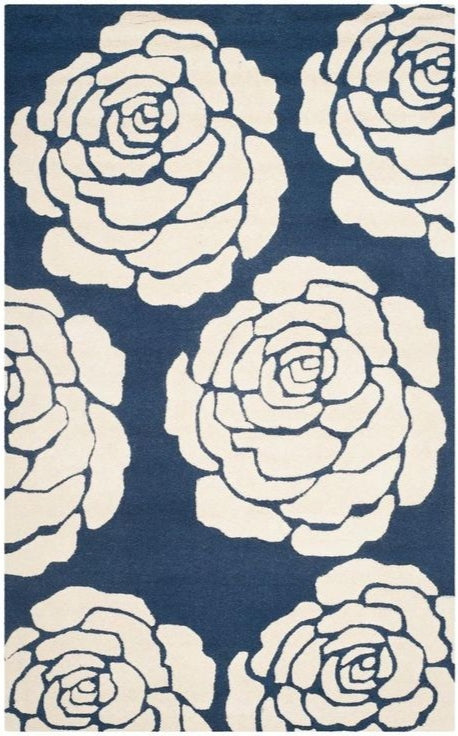 Mesh Bloom Handmade Tufted Wool Carpet - Headshot
