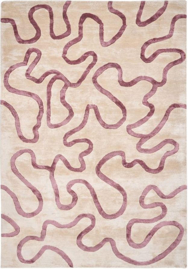 Stripe Sparkle Handmade Tufted Wool Carpet - Headshot