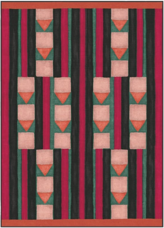 Magento Peach Handmade Tufted Wool Carpet - Headshot