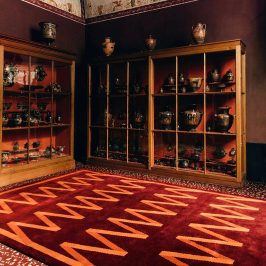 Pure Zick-Zack Handmade Tufted Wool Carpet - Floorshot