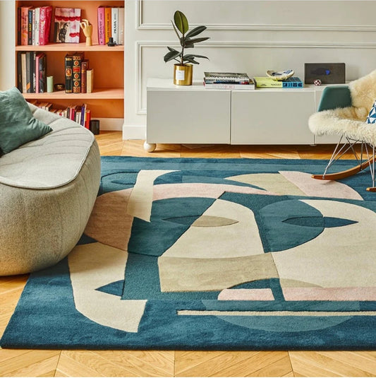 Aduma Nuit Handmade Tufted Wool Carpet - Floorshot