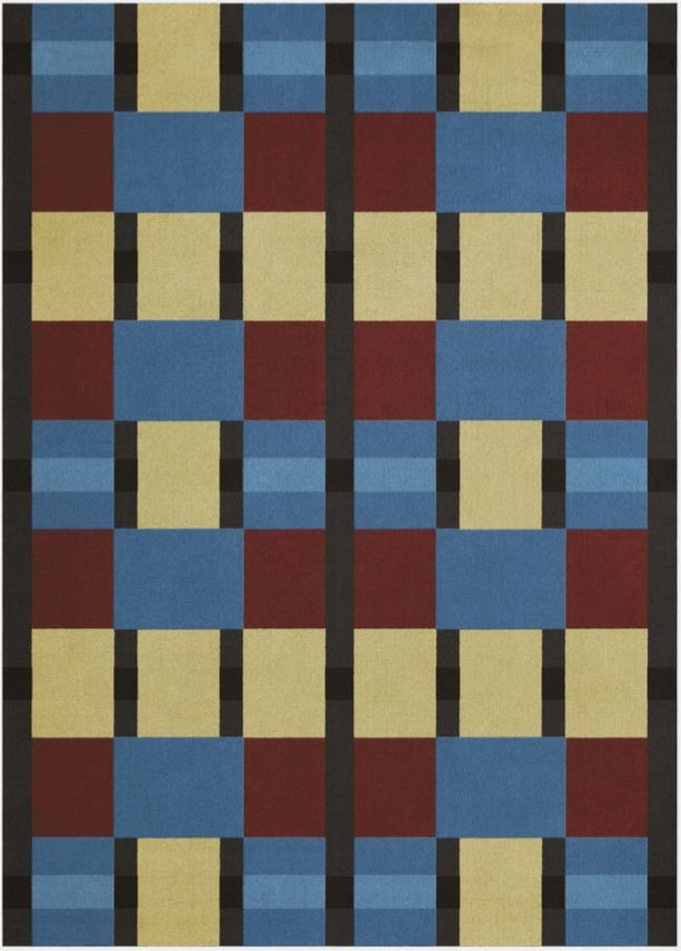 Layered Elevina Handmade Tufted Wool Carpet - Headshot