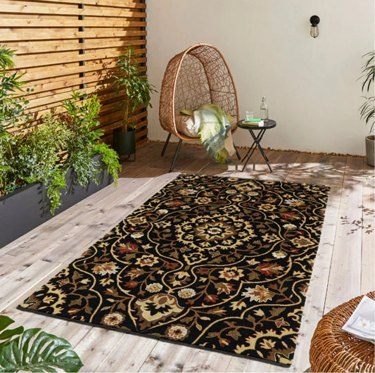 Oriental Cascade Handmade Tufted Wool Carpet - Floorshot