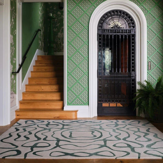 Sonix Spruce Handmade Tufted Wool Carpet - Floorshot