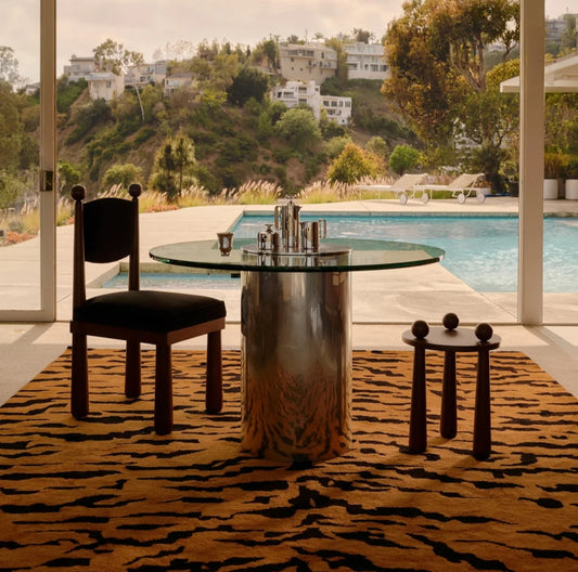 Royal Beige Handmade Tufted Wool Carpet - Floorshot