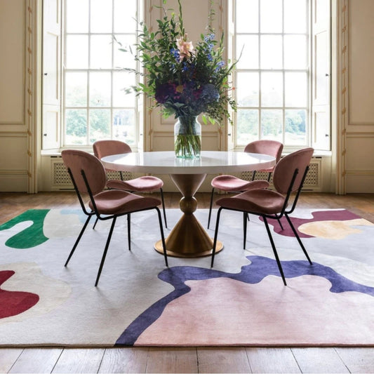 Lash Blush Handmade Tufted Wool Carpet - Floorshot