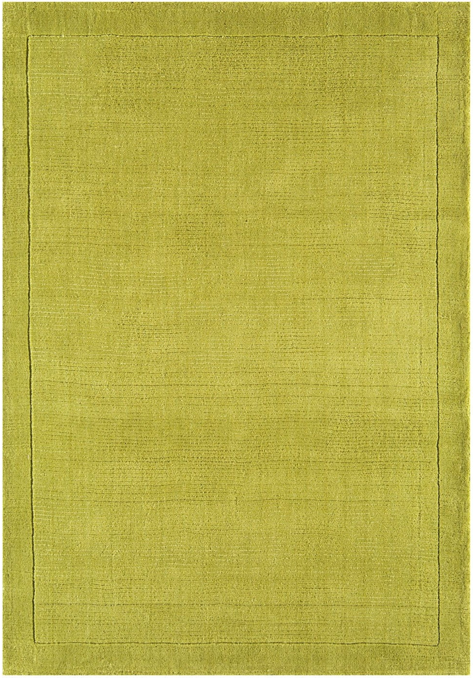 Forest Green Handmade Tufted Wool Carpet - Headshot