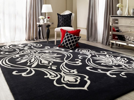 Indigo Valley Handmade Tufted Wool Carpet