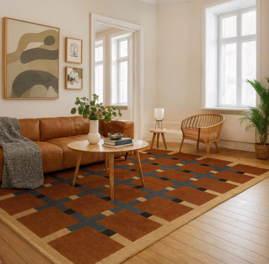 American Crosley Handmade Tufted Wool Carpet