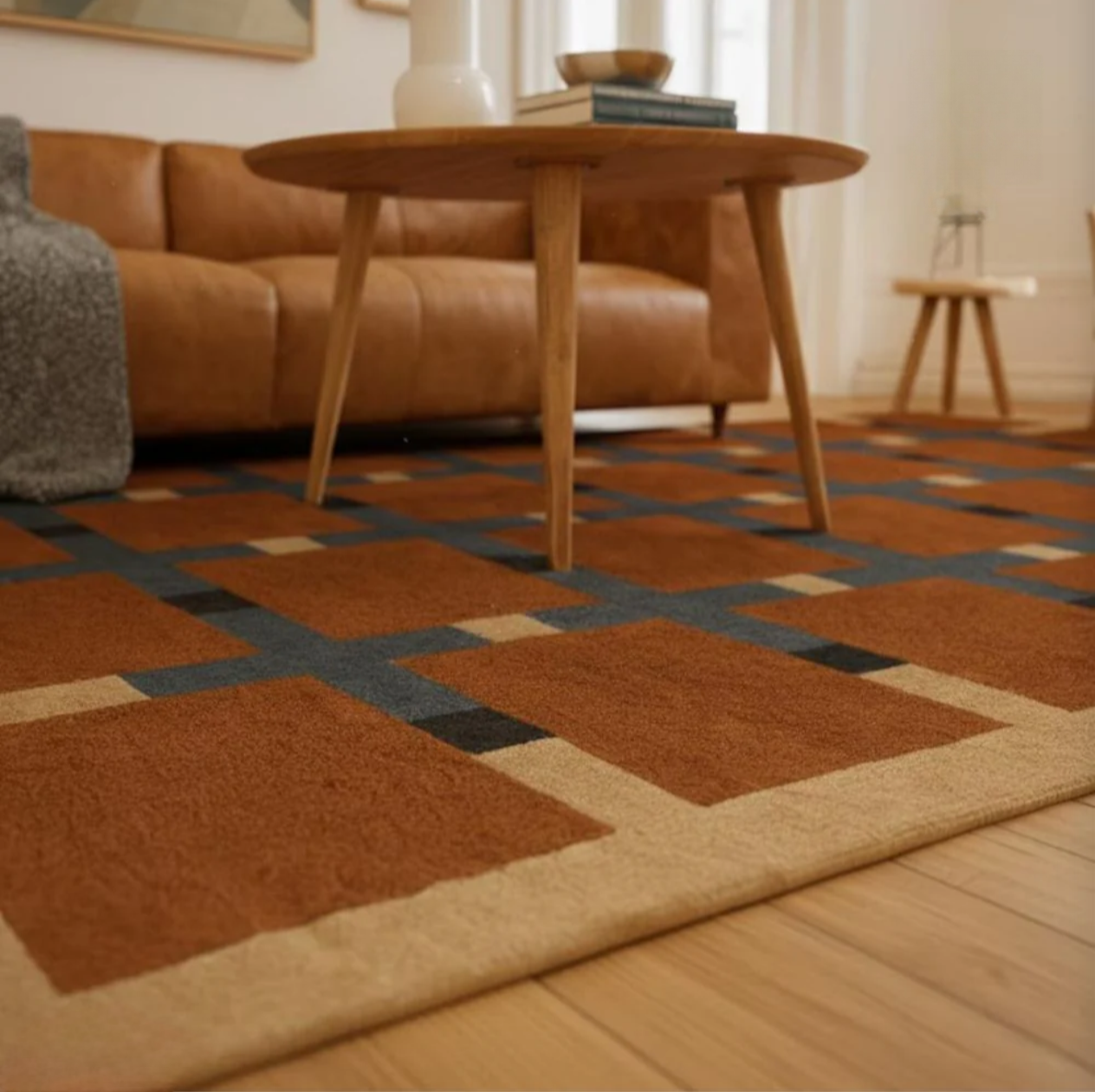 American Crosley Handmade Tufted Wool Carpet