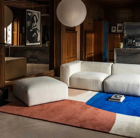 Seafoam Dezire Handmade Tufted Wool Carpet