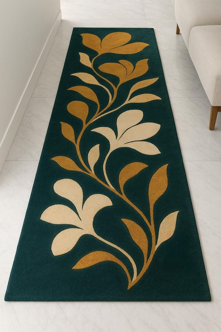 Taj Viskmark Handmade Tufted Runner Wool Carpet