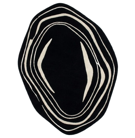 Western Gutour Handmade Tufted Irregular Shaped Wool Carpet