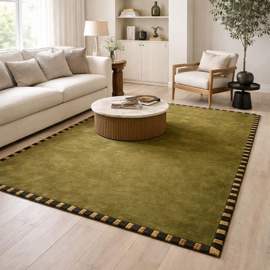 Hunter Smoke Handmade Tufted Wool Carpet