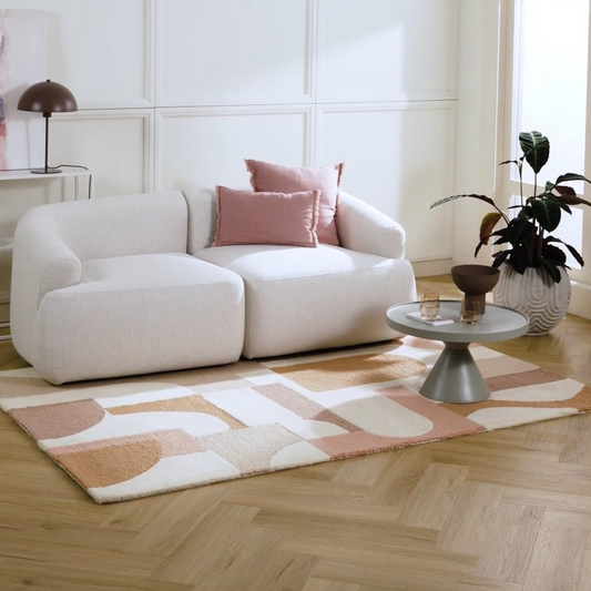 Yawanish Kopper Handmade Tufted Wool Carpet - Floorshot