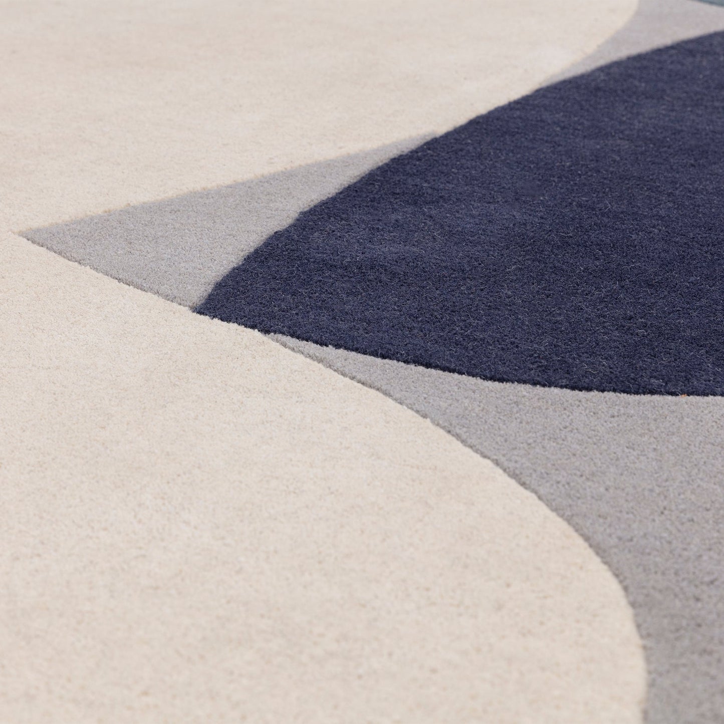 Asiatic Reef Handmade Tufted Wool Carpet - CloseUp