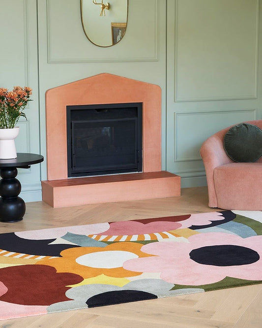 Jumble Garden Handmade Tufted Wool Carpet - Floorshot