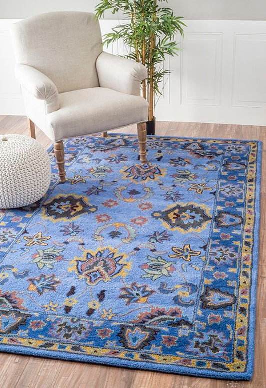 Sapphire Bluff Handmade Tufted Wool Carpet - Floorshot