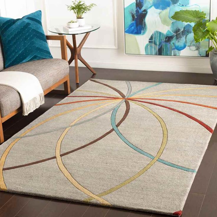 Crimson Dash Handmade Tufted Wool Carpet - Floorshot