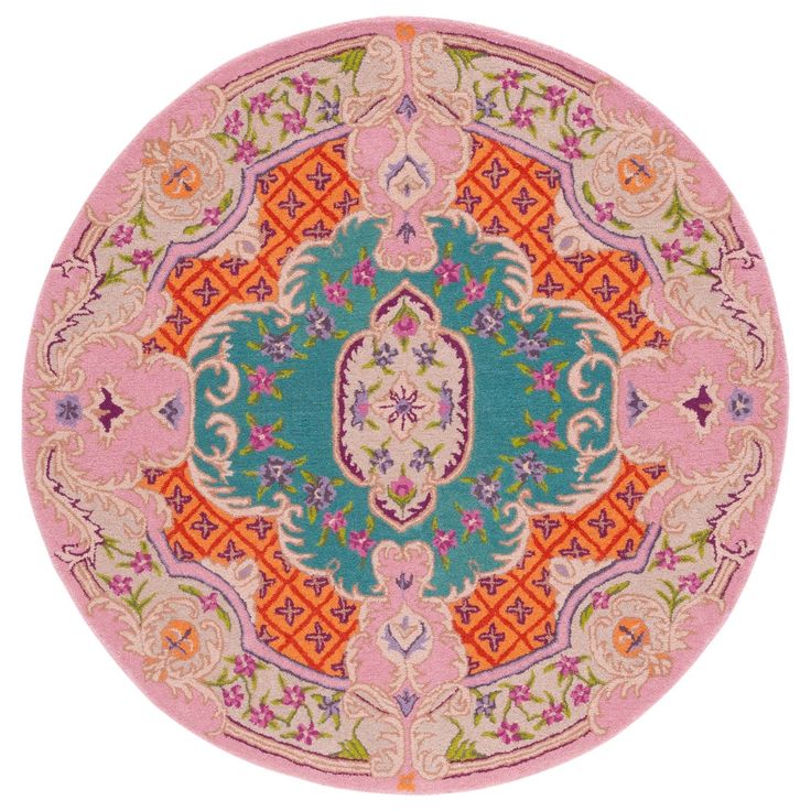 Noon Trail Handmade Tufted Round Wool Carpet - Headshot