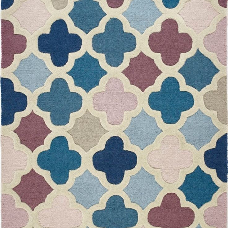 Ripple Drift Handmade Tufted Wool Carpet - CloseUp