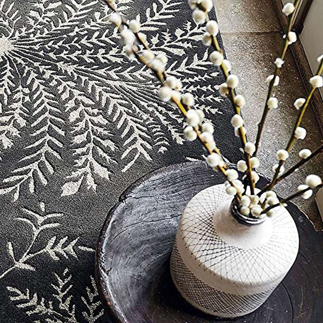 Sanderstone Mapper Handmade Tufted Wool Carpet - CloseUp