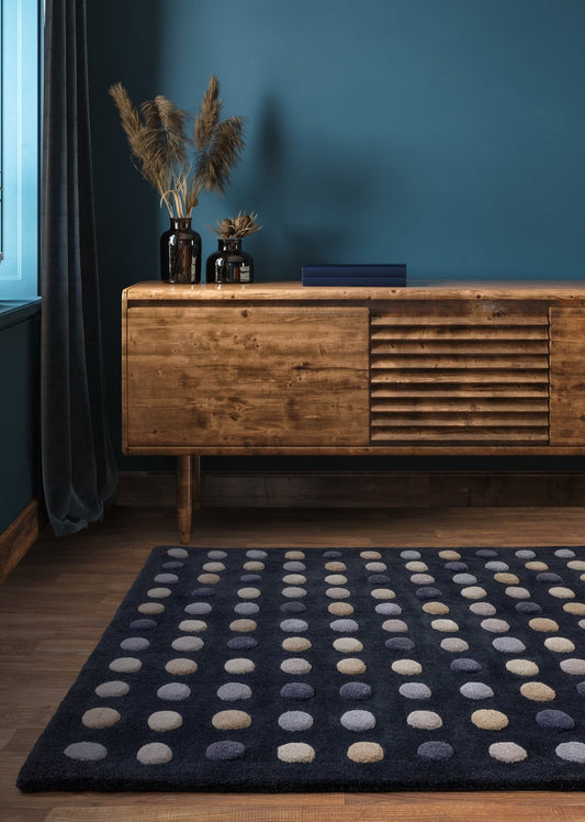 Atlantic Dotted Handmade Tufted Wool Carpet - Floorshot