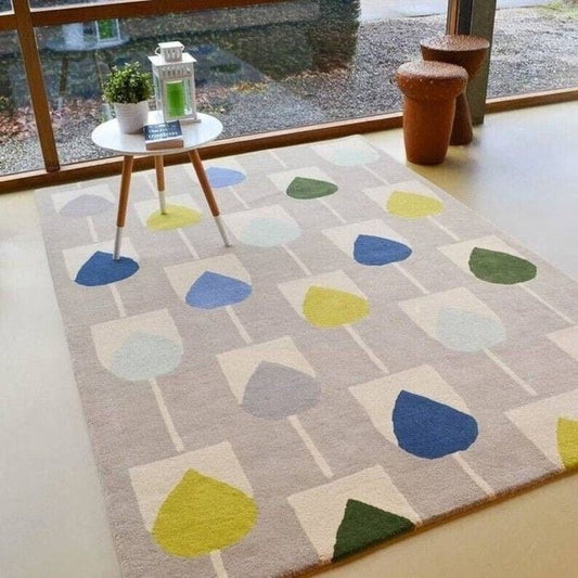 Coral Note Handmade Tufted Wool Carpet - Floorshot