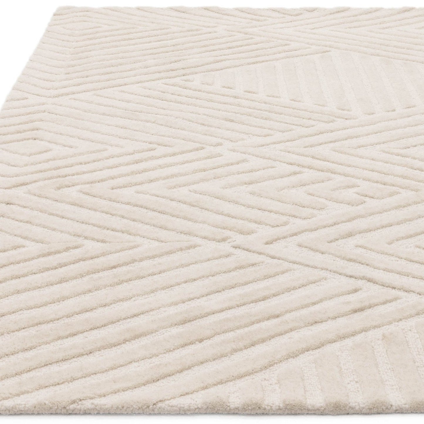 Aqua Rise Handmade Tufted Wool Carpet - Floorshot