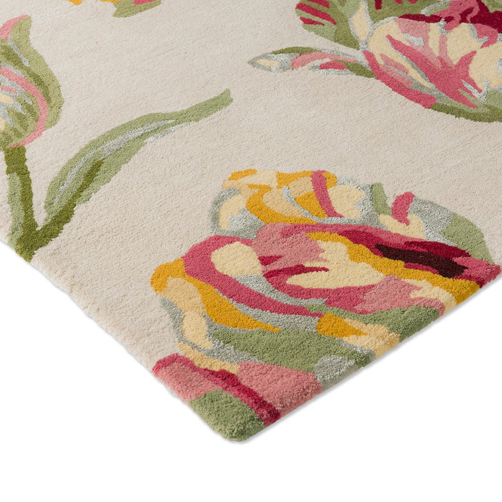 Cranberry Township Handmade Tufted Wool Carpet - Corner