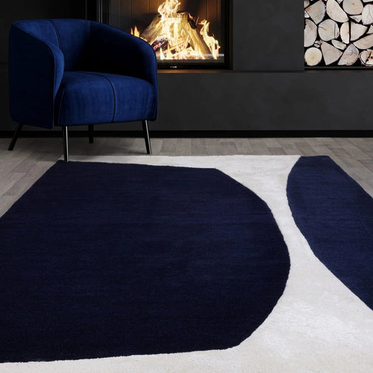 Indigo Signature Handmade Tufted Wool Carpet - Floorshot