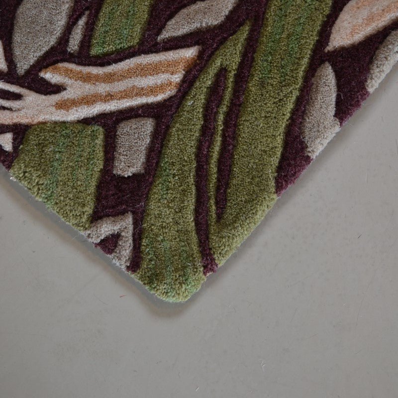 Pimpernal Vista Handmade Tufted Wool Carpet - Corner